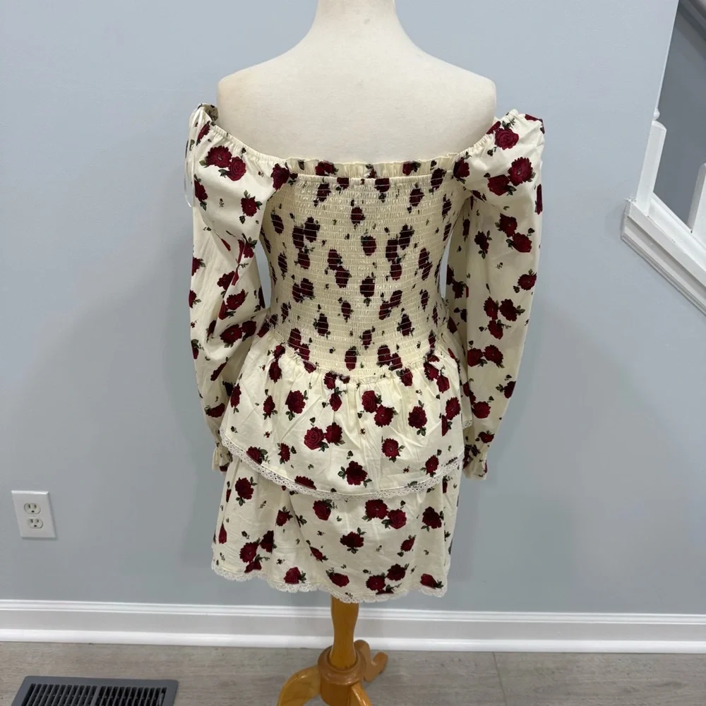 Thirsty Thirty LA Floral Smocked Tiered Dress - Picture 3 of 5